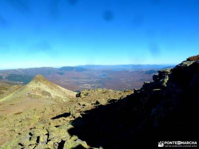 Peña Citores-Cumbres y Lagunas Peñalara;puente club viajes barranco del río dulce refugio elola g